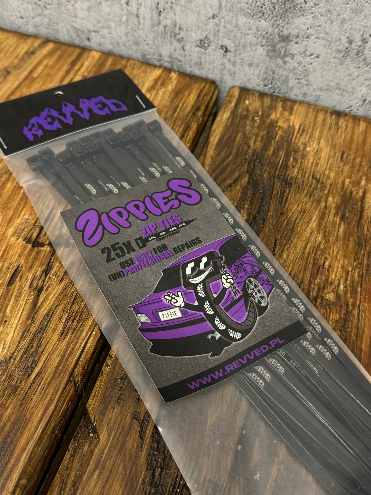 ZIPPIES - REVVED ZIP TIES