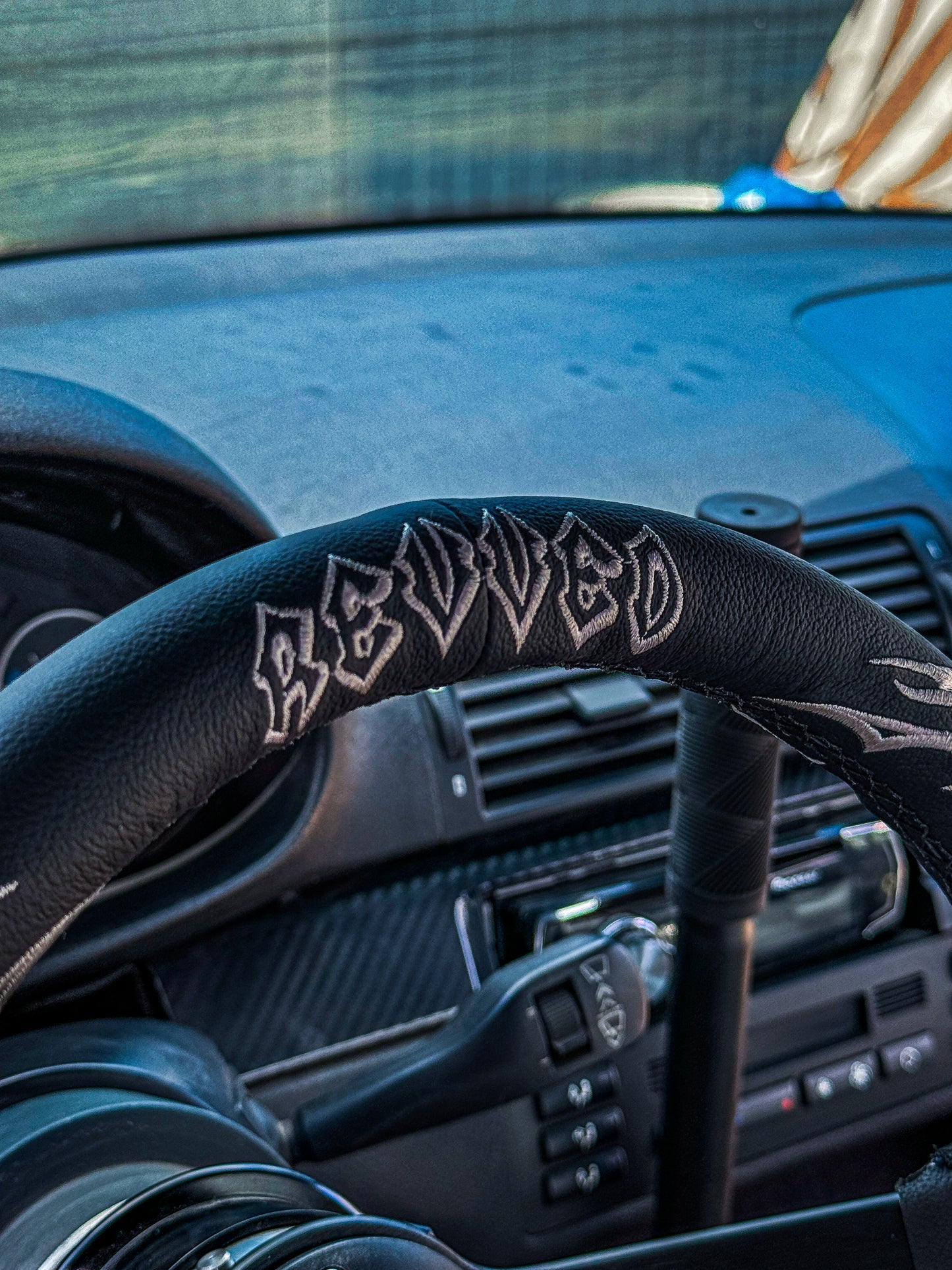 "ENJOY THE RIDE" STEERING WHEEL