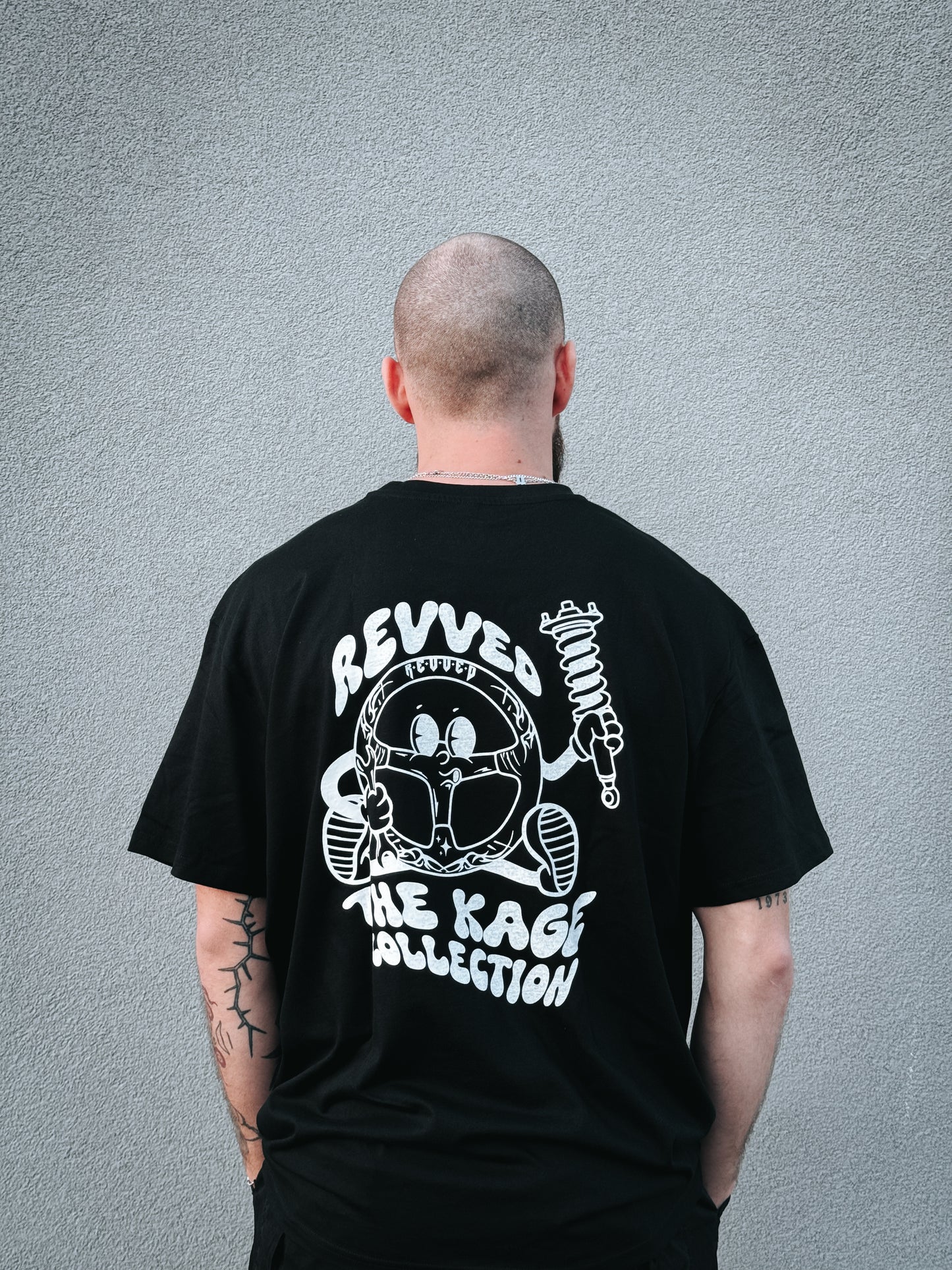 T-SHIRT "THE KAGE" CZARNY