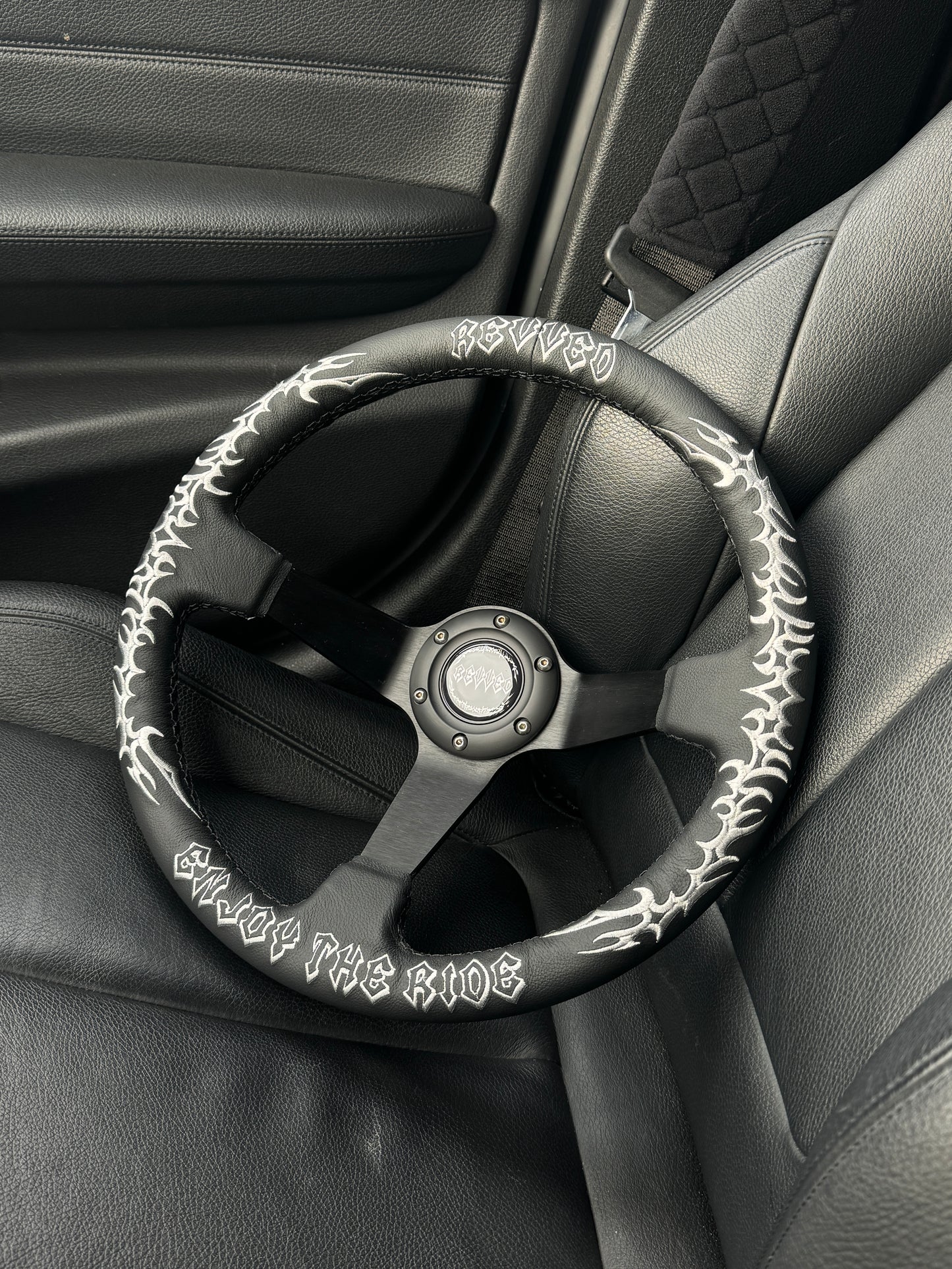 "ENJOY THE RIDE" STEERING WHEEL