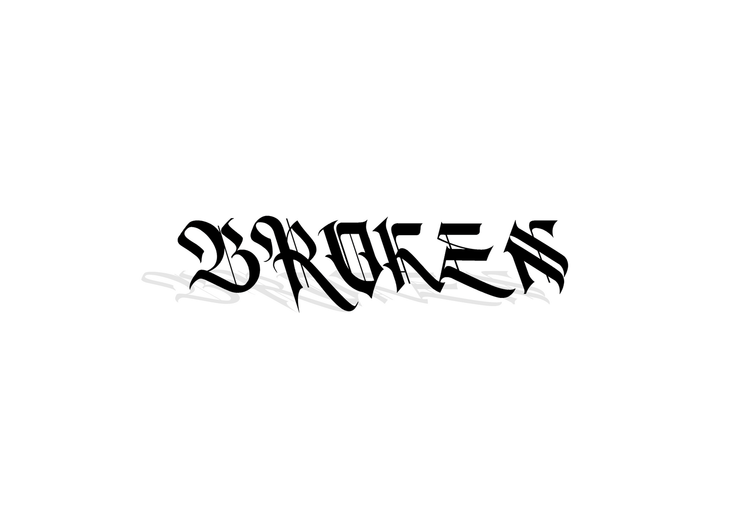 BROKEN DECAL
