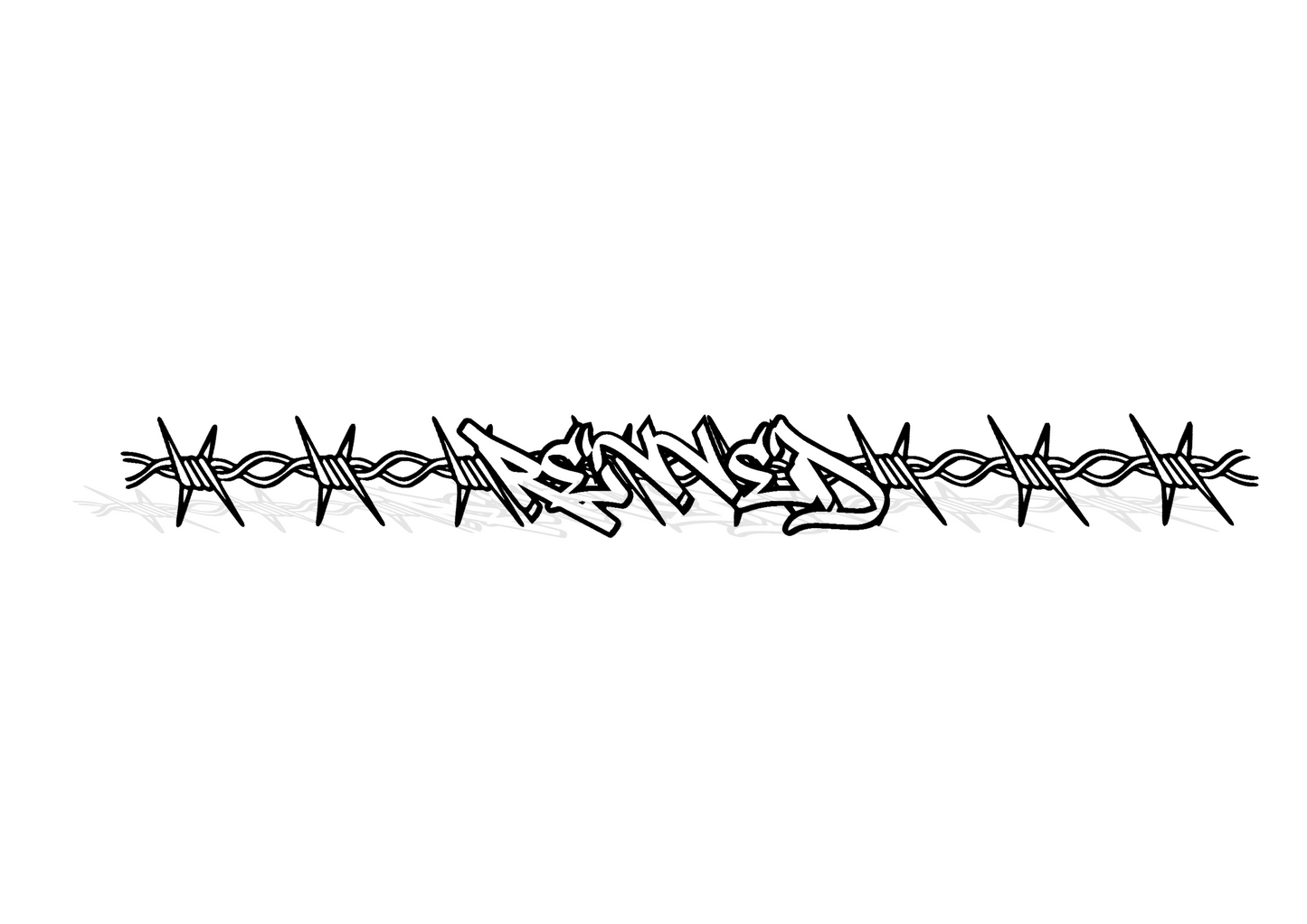 BARBED WIRE BANNER