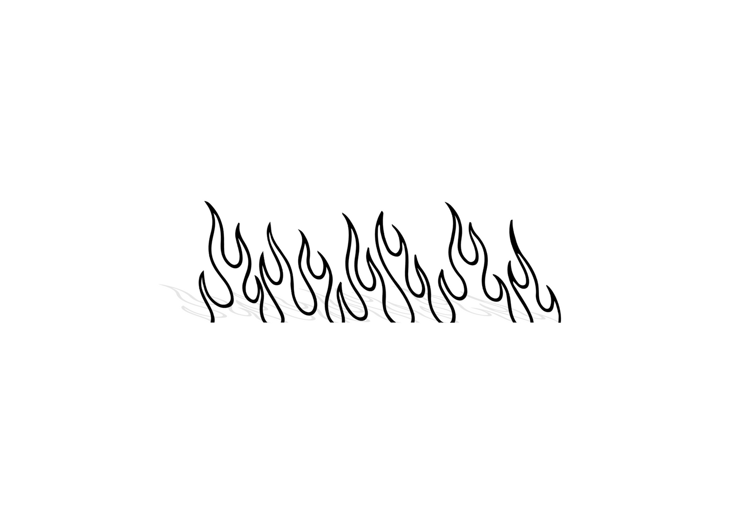 FLAMES SMALL DECAL