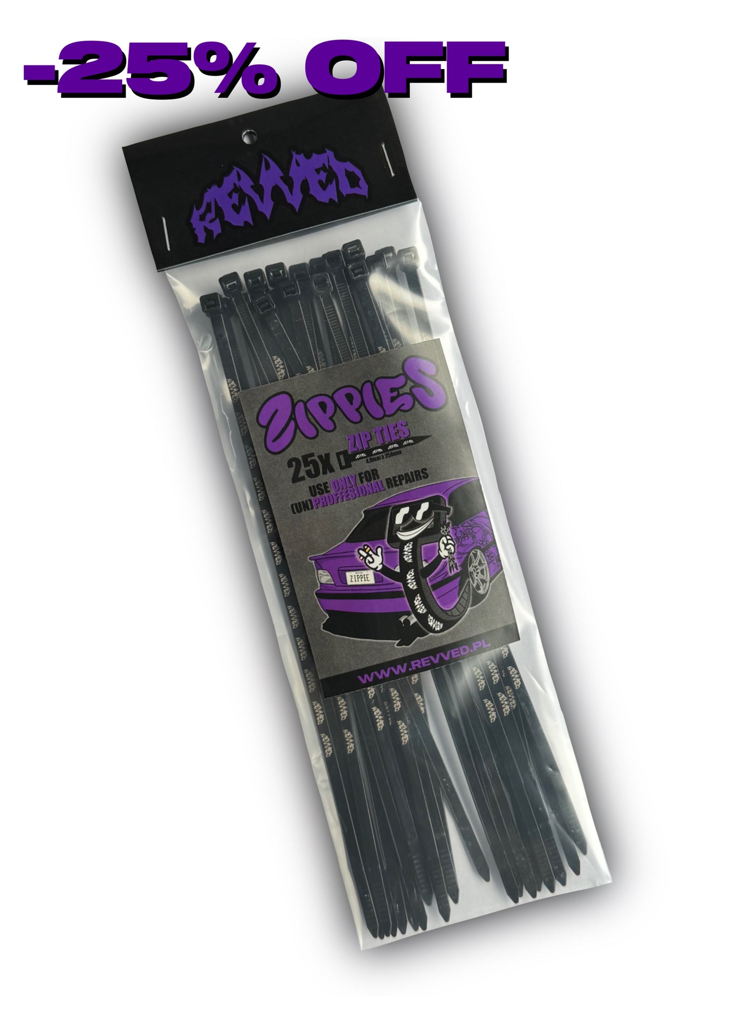 ZIPPIES - REVVED ZIP TIES