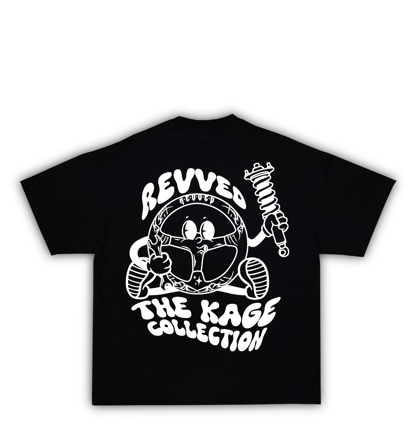 T-SHIRT "THE KAGE" CZARNY