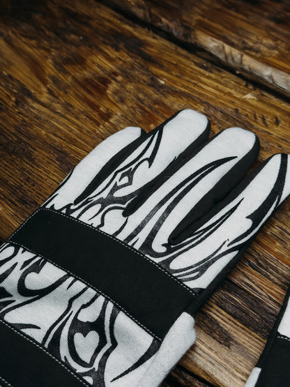 REVVED RACING GLOVES - WHITE