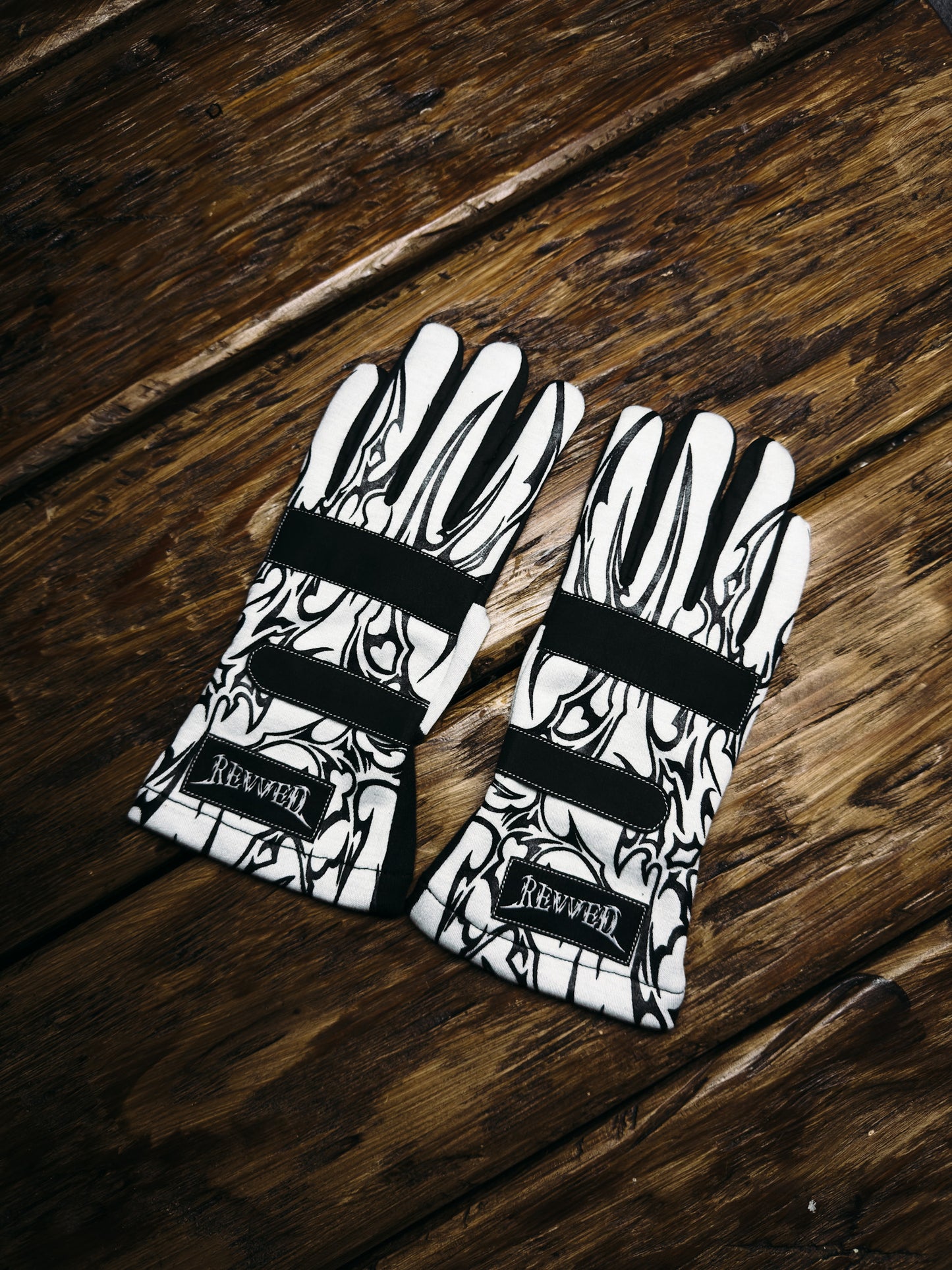 REVVED RACING GLOVES - WHITE