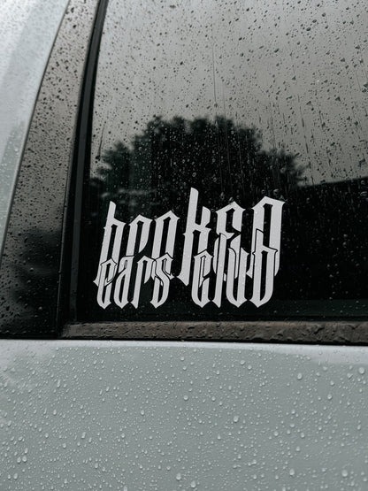 BROKEN CARS CLUB DECAL