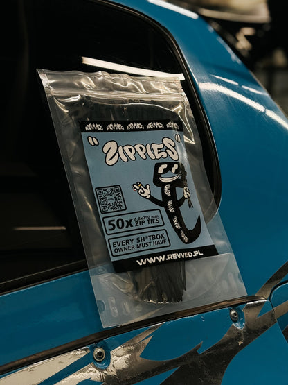 " ZIPPIES " - REVVED ZIP TIES