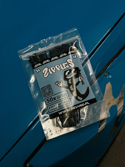 " ZIPPIES " - REVVED ZIP TIES