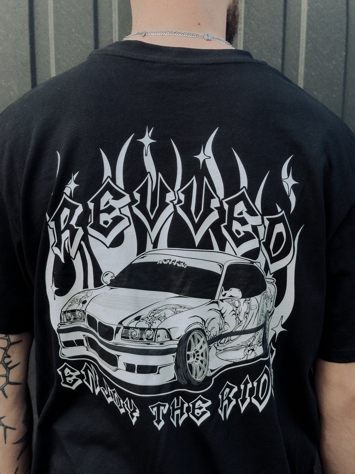 "ENJOY THE RIDE" T-SHIRT BLACK