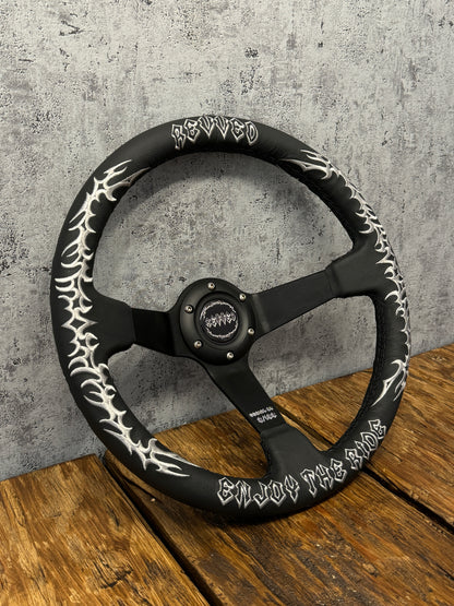"ENJOY THE RIDE" STEERING WHEEL