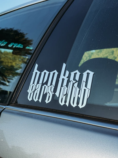 BROKEN CARS CLUB DECAL