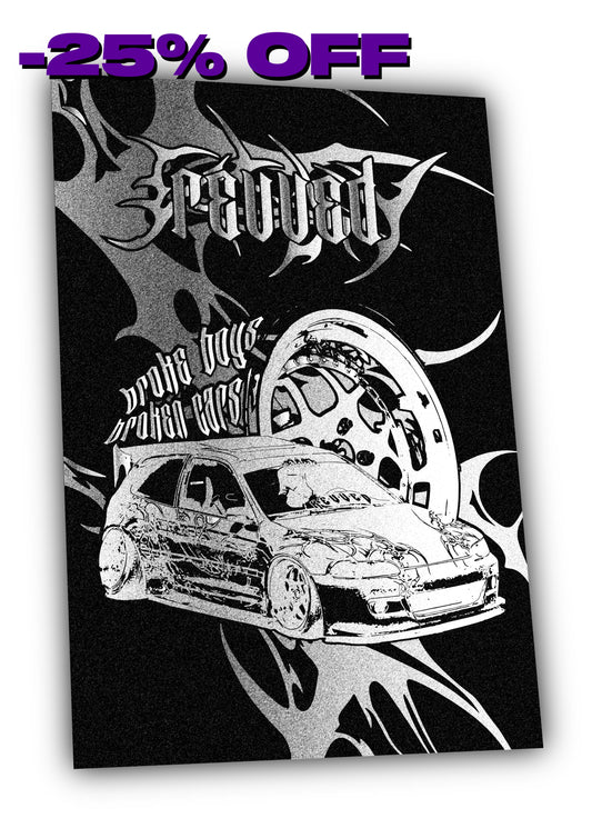 "BROKE BOYS BROKEN CARS" POSTER