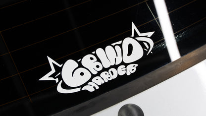 GRIND HARDER DECAL