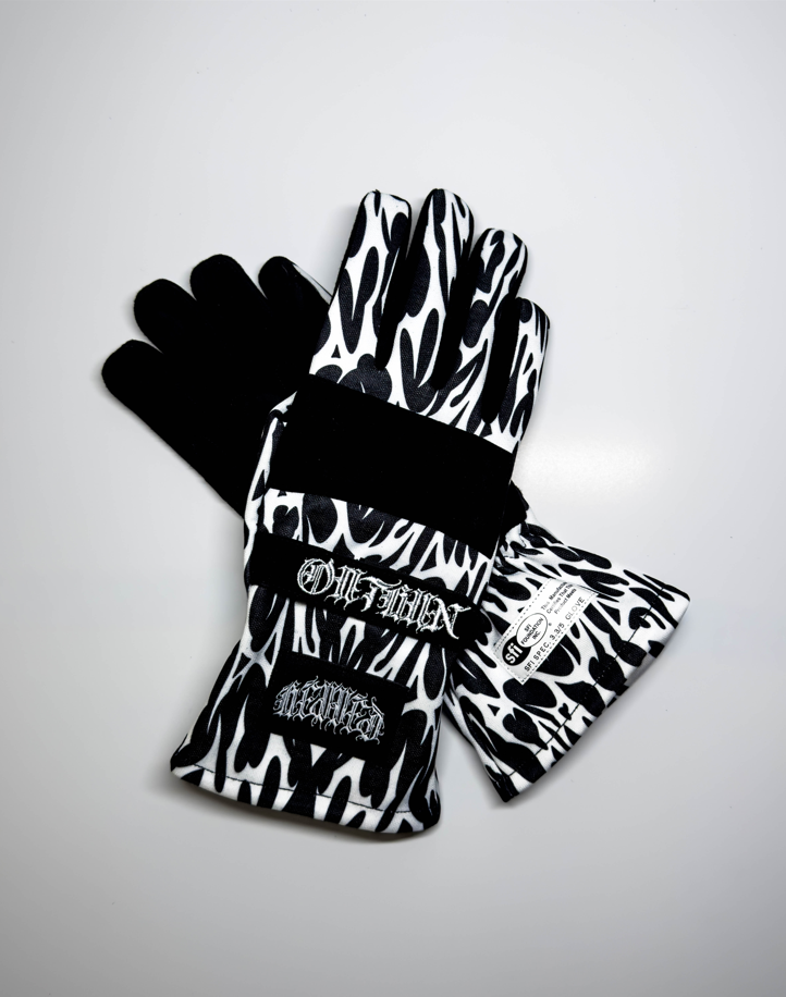 OUTRUN RACING GLOVES - BLACK