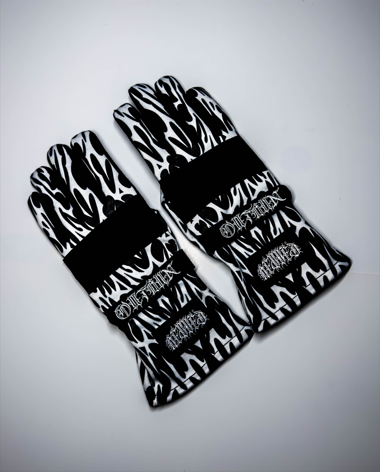 OUTRUN RACING GLOVES - BLACK