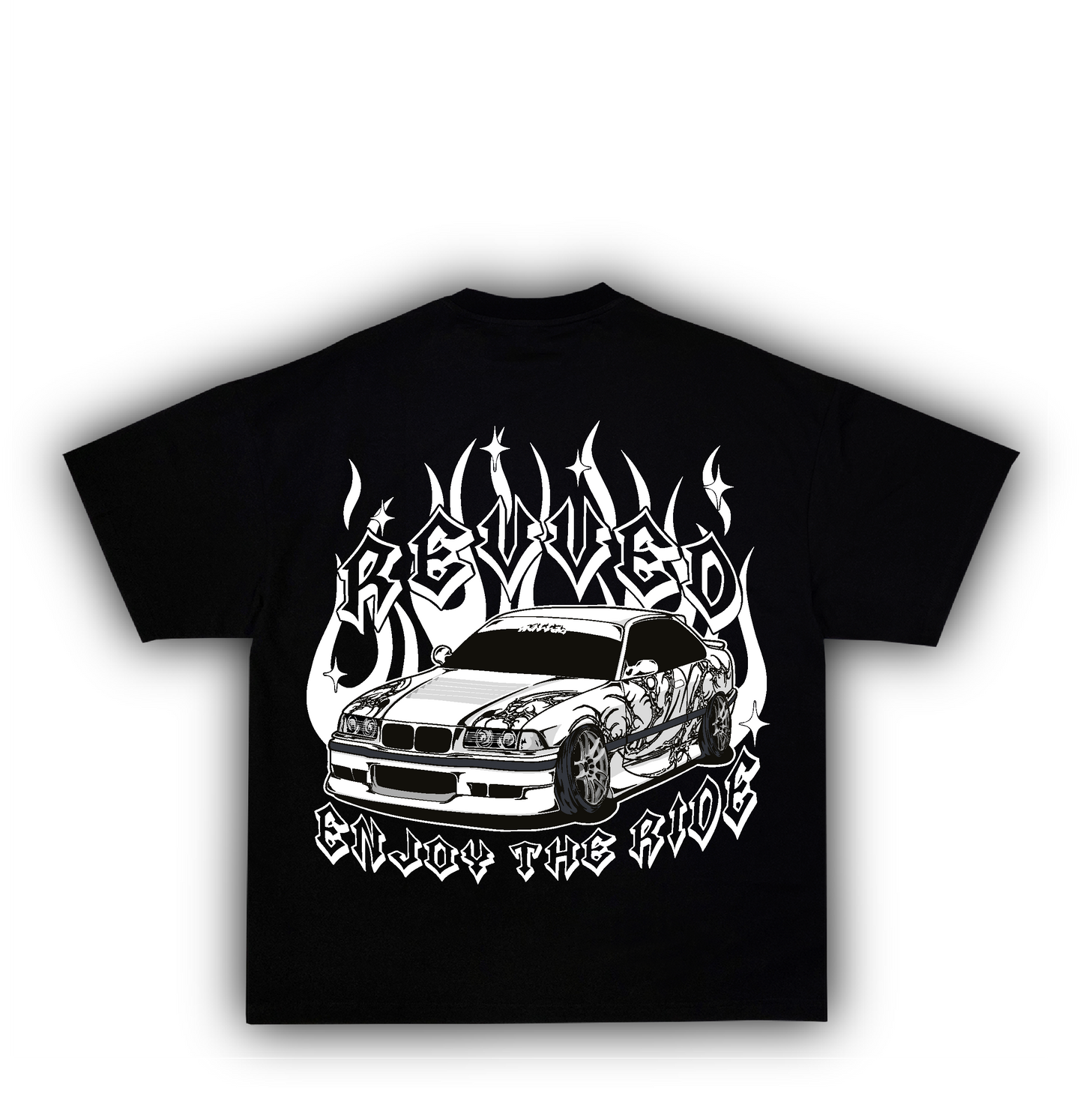 "ENJOY THE RIDE" T-SHIRT BLACK