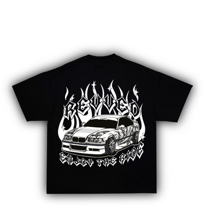 "ENJOY THE RIDE" T-SHIRT BLACK