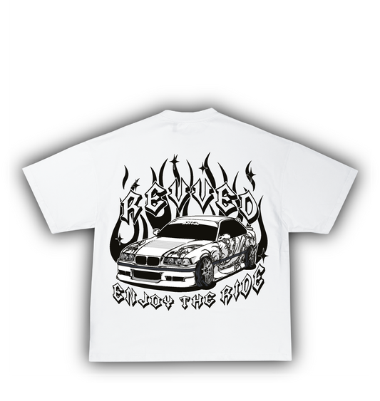 "ENJOY THE RIDE" T-SHIRT WHITE